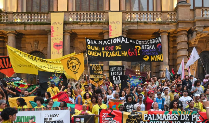 Marcha da Consciência Negra em São Paulo em 2024